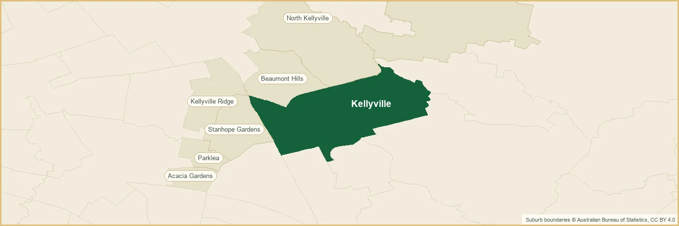 Map of the Kellyville plumbing service area, covering Acacia Gardens, Beaumont Hills, Kellyville Ridge, Kenthurst, North Kellyville, Parklea, Stanhope Gardens, Acacia Gardens, Beaumont Hills, Kellyville Ridge, Kenthurst, North Kellyville, Parklea, Stanhope Gardens, Acacia Gardens, Beaumont Hills, Kellyville Ridge, Kenthurst and North Kellyville