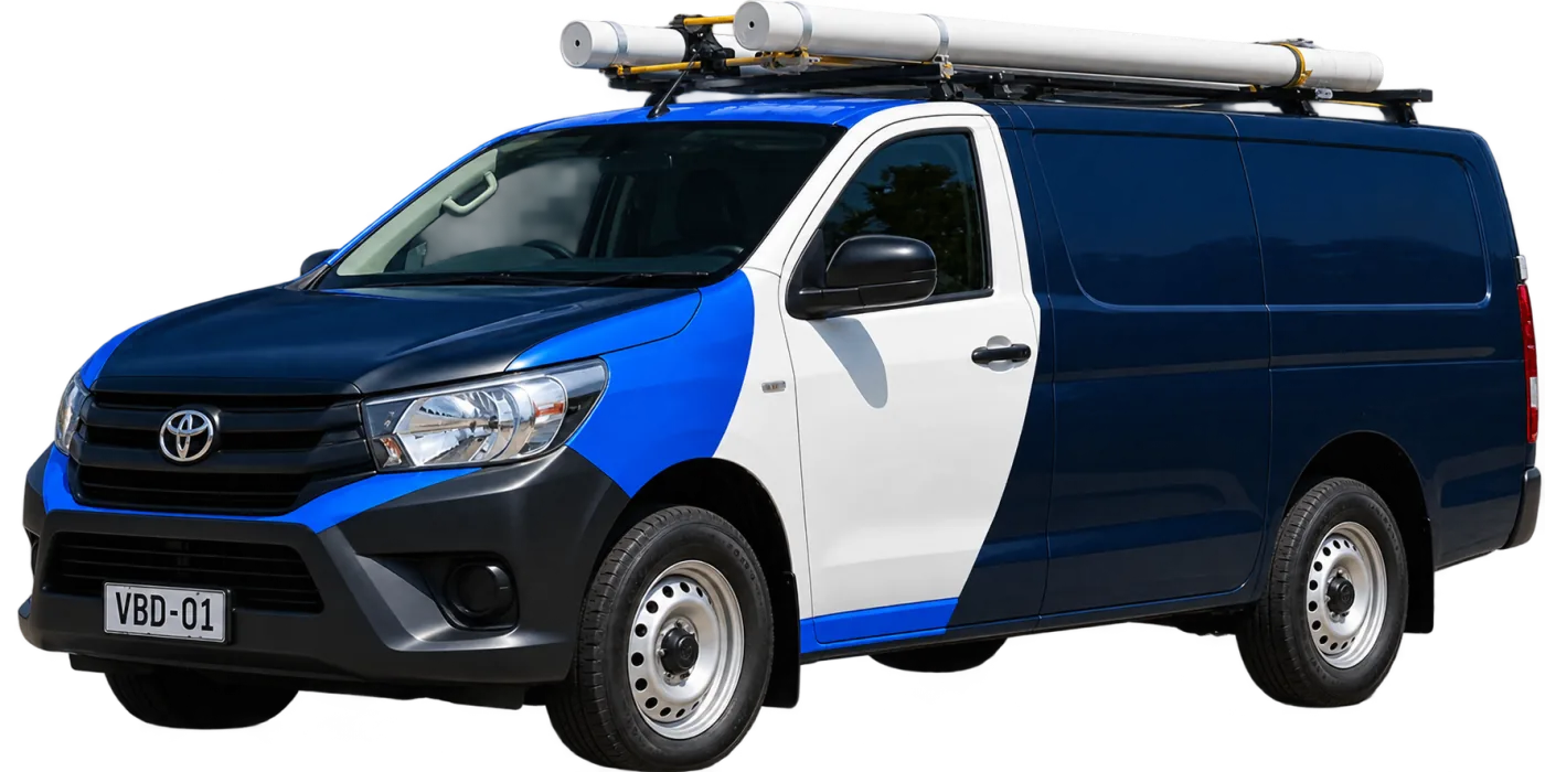 Our van, covering Kellyville and the surrounding suburbs